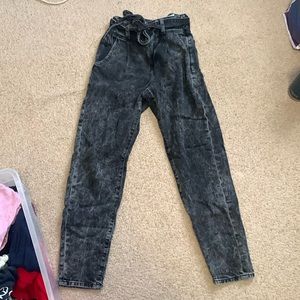 Acid Wash High Rise Mom Jeans